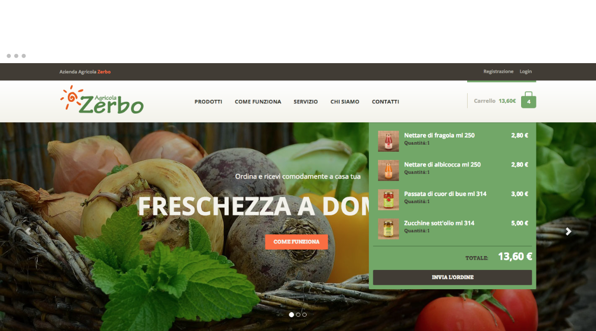 Muvobit homepage sito Agricola Zerbo